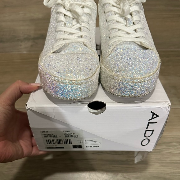 Aldo Glitter “Etilivia” Tennjs Shoes size 8 (women’s) used - Picture 4 of 7